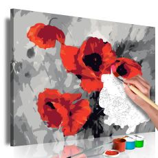 Måla din egen tavla - Bouquet of Poppies