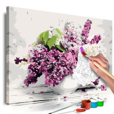 Måla din egen tavla - Vase and Flowers