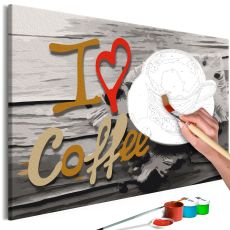 Måla din egen tavla - I Love Coffee