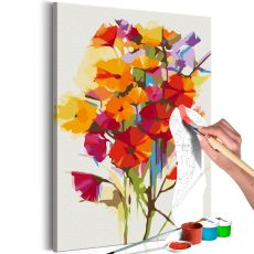 Måla din egen tavla - Summer Flowers