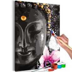 Måla din egen tavla - Buddha and Flower