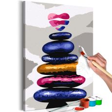 Måla din egen tavla - Colored Pebbles