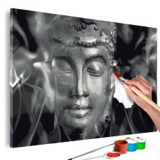 Måla din egen tavla - Buddha in Black and White
