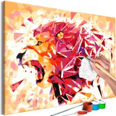 Måla din egen tavla - Abstract Lion