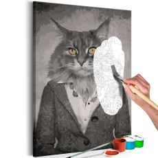 Måla din egen tavla - Elegant Cat