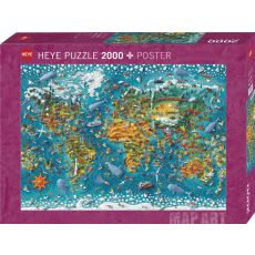 Pussel 2000 bitar Miniature World Map