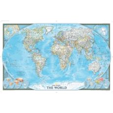 Världen Väggkarta NGS 1:38,93milj