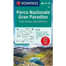 86 Kompass Wanderkarte Gran Paradiso