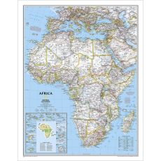 Afrika Väggkarta NGS 1:14,244 millj