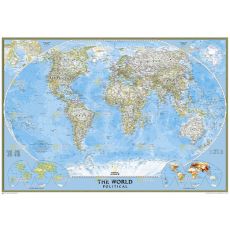 Världen Väggkarta NGS 1:24milj