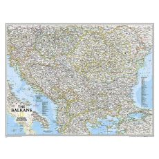 Balkan Väggkarta NGS 77x60cm