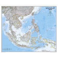 Sydostasien Väggkarta NGS