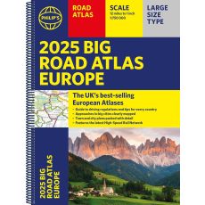 Europa Big Road Atlas 2025 A3 Spiral