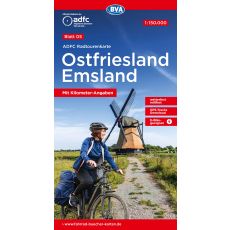 5 Cykelkarta Tyskland Ostfriesland-Emsland 1:150.000