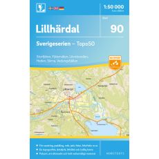 90 Lillhärdal Sverigeserien 1:50 000