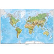 Världen Kartförlaget 1:41,4 milj Fysisk 100x70cm med ram