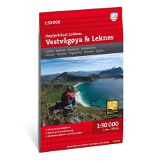 Lofoten: Vestvågöya - Leknes Högfjällskarta Calazo