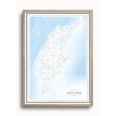 Friluftskarta Gotland 50x70cm Dapa Maps