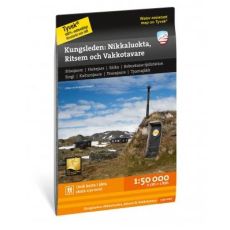 Kungsleden: Nikkaloukta, Ritsem & Vakkotavare 1:50 000 Calazo