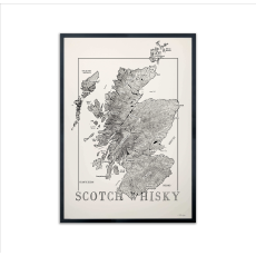 Whiskykarta Scotch 50x70cm