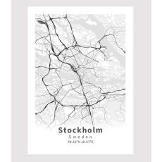 Stockholm poster Designkartan by Kartbutiken