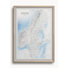 Sverigekarta 50x70cm Dapa Maps