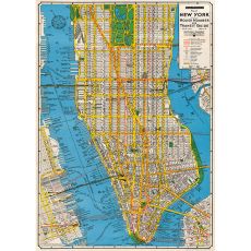 New York Map, 50x70cm poster