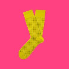 Yellow & Black Dot Sock