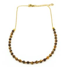 7EAST - Beads Halsband Tigeröga