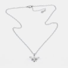7EAST - Bee Halsband 42cm Silver
