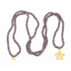 Y-YOGA - Golden Soft Star Halsband Lila