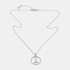 7EAST - Peace Halsband 45cm Silver