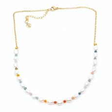7EAST - Pearl Beads Halsband Vit
