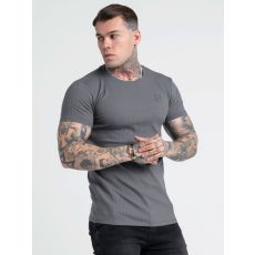Rib Knit T-shirt Grey