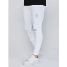 Distressed Skinny Jeans White (XL/36)