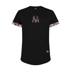 AA Front Tee Roses Black