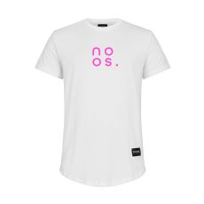 Gym Scoop Tee White/Neon Pink