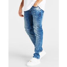 Paint Slim Fit Jeans Blue