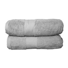 Bath Sheet Towels (90x160cm) - Pack of 2 - Grey