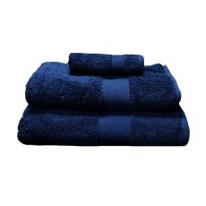 Set of 4 Towels - Navy Blue