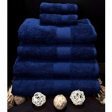 Set of 6 Towels - Navy Blue