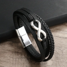 Läderarmband "Eternity"