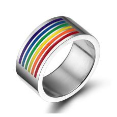 Ring "Rainbow"  i Rostfritt stål