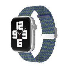 Apple Watch kompatibelt Armband Elastiskt BLÅ/GRÖN  42/44/45 mm