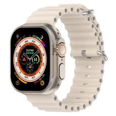 Apple Watch kompatibelt Wave Armband Silikon OFF-WHITE 38/40/41mm