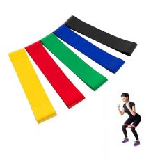 Träningsband Latexfri motståndsband 5-pack m instruktioner yoga