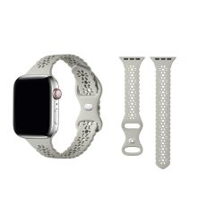 Smalt Apple Watch kompatibelt Armband SPETS GRÅ 38/40/41 mm