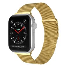 Apple Watch kompatibelt Armband Milanese Loop GULD 42/44/45/49mm