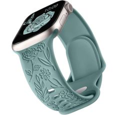 Apple Watch kompatibelt Armband Engrave OLIVGRÖN 42/44/45/49 mm