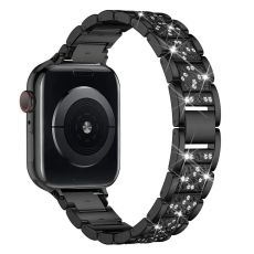 Apple Watch kompatibelt Armband Strass SVART 42/44/45/49mm
